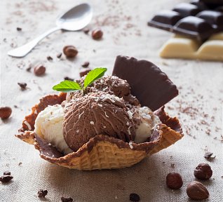 Vynikající zmrzlinový pohár