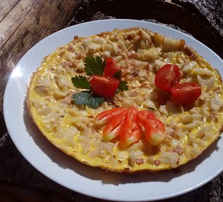 Šunko - flíčková omeleta