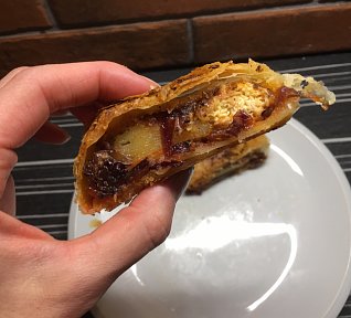 Slaný veganský štrůdl
