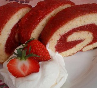 Jahodová roláda II. - rychle a chutně