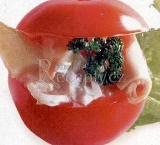 Rajčata plněná hermelínem