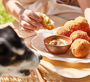 Arancini - risottové koule s ricottou II.