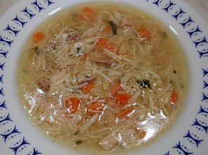 Králičí polévka - vývar