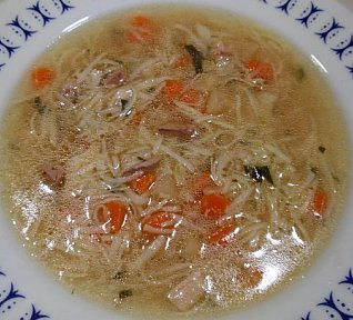 Králičí polévka - vývar