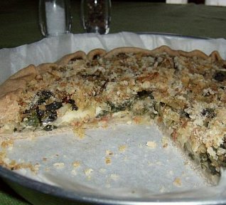 Slaný koláč s mangoldem