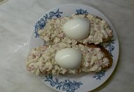 Chlebíčky s vejcem