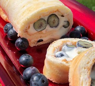 Borůvková roláda fitness