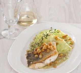 Lín s bílým zelím a křupavými škvarky