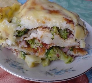 Zapékané palačinky s brokolicí