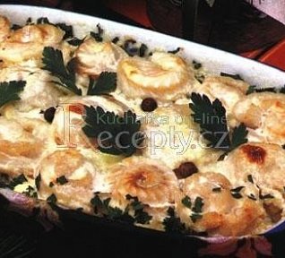 Zapečená treska s kysaným zelím