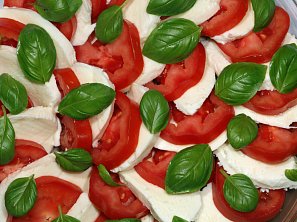 Salát Caprese s toastovým chlebem