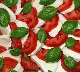 Salát Caprese s toastovým chlebem