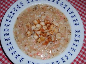 Česnečka se Surimi tyčinkami