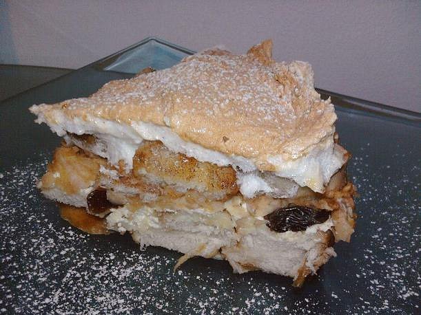 Žemlovka s jablky a tvarohem