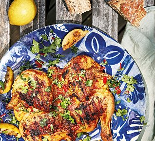 Grilované kuře naplacato