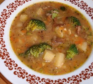 Brokolicová bramboračka Brokolicová bramboračka
