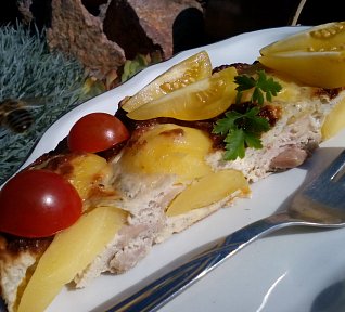 Smetanovo-sýrové kuřecí maso s bramborem