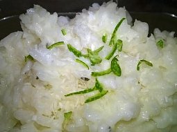 Limetková mléčná rýže s kokosem