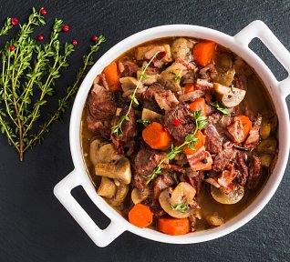 Burgundská hovězí pečeně