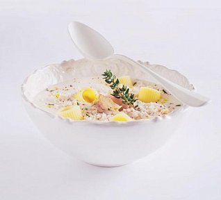 Sametová drůbeží polévka