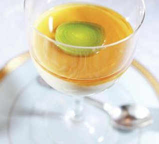 Pórkovo-mandlové želé