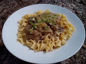 Houbová kýta s pórkem