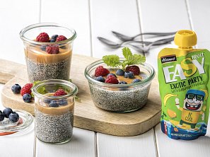 Chia puding s ovocem Chia puding s ovocem