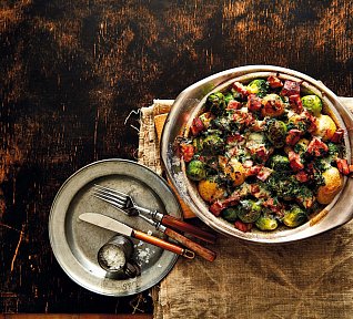 Zapečené brambory s uzeným