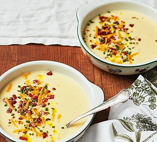 Smetanová bramborová polévka