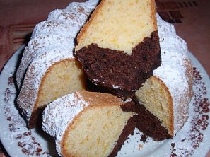 Dýňová bábovka - dvoubarevná