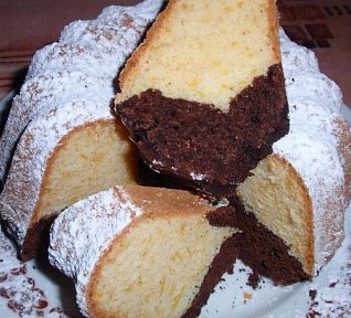 Dýňová bábovka - dvoubarevná