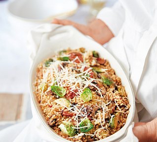 Kuba s růžičkovou kapustou a šalvějí