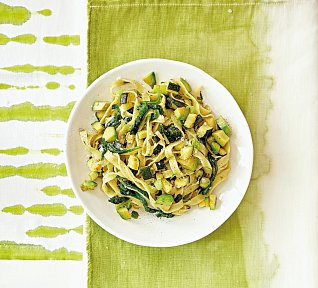 Zelené tagliatelle