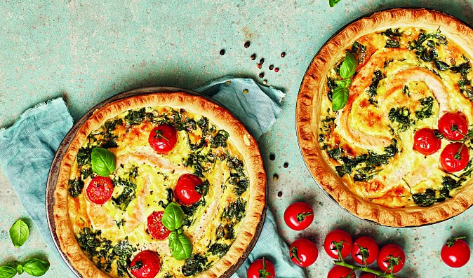 Quiche s lososem