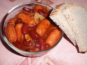 Fazolové pivní párky