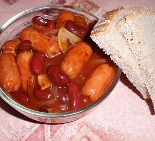 Fazolové pivní párky