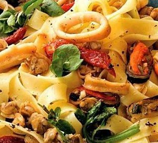 Těstoviny s mořskými plody