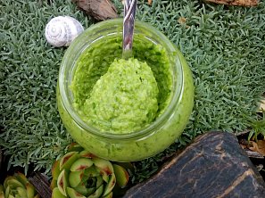 Pasta / pesto z česnekových výhonků Pasta / pesto z česnekových výhonků