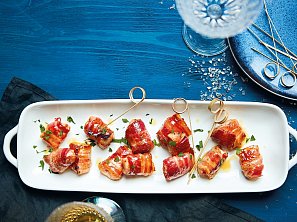 Kuřecí kousky ve slanině