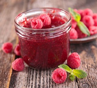 Domácí malinová marmeláda