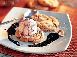 Křupavé sušenky se zmrzlinou