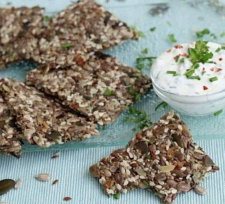 Semínkové krekry s rozmarýnem