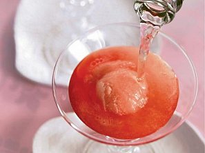 Sorbet z růžového grapefruitu