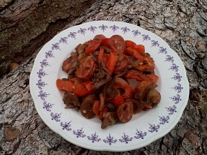 Klobásová směs s hlívou