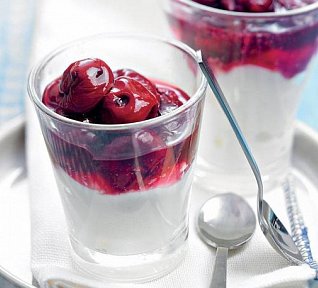 Cream cheese s třešněmi