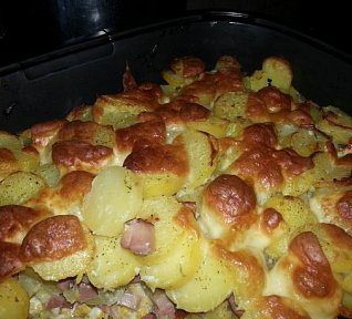 Zapečené brambory 2