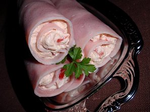 Budapešťské šunkové (sýrové) závitky