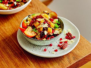 Bircher müsli s pečeným ovocem