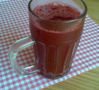 Šťáva z malin, jahod apod.