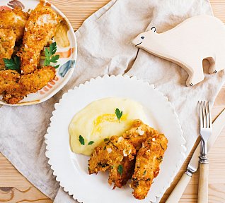 Kuřecí mini řízečky s bylinkovou strouhankou